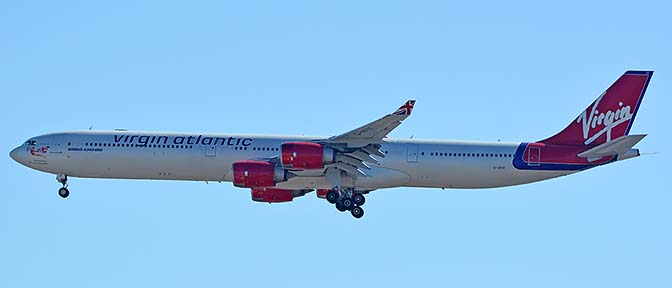 Virgin Atlantic Airbus A340-642 G-VFIT, Phoenix Sky Harbor, October 16, 2017